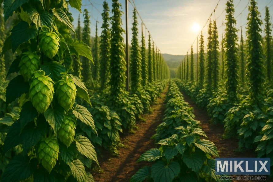 ရွှေရောင်နေရောင်နှင့် ကောင်းကင်ပြာပြာအောက်ရှိ စိမ်းလန်းသောပုံးများဖြင့် အစုလိုက်အပြုံလိုက် ပန်းခြံ။ ရွှေရောင်နေရောင်နှင့် ကောင်းကင်ပြာပြာအောက်ရှိ စိမ်းလန်းသောပုံးများဖြင့် အစုလိုက်အပြုံလိုက် ပန်းခြံ။