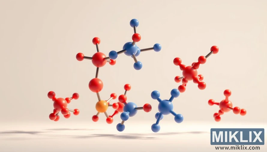 తొమ్మిది ముఖ్యమైన అమైనో ఆమ్ల అణువుల యొక్క శాస్త్రీయ వివరణ.