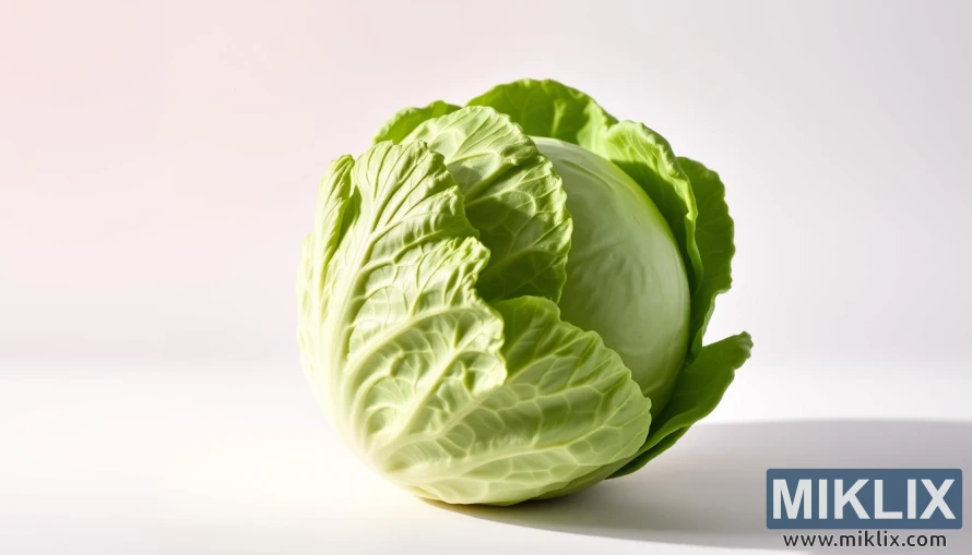 Col verda fresca amb fulles brillants sobre un fons blanc llis. Col verda fresca amb fulles brillants sobre un fons blanc llis.