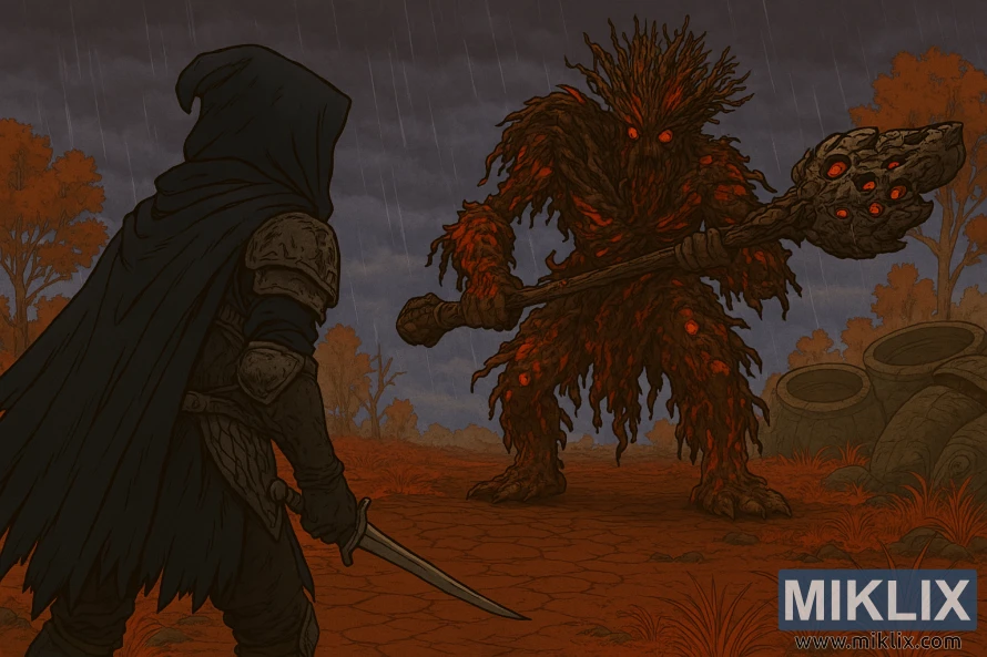 એલ્ડેન રિંગના કેલિડમાં પુટ્રિડ અવતાર બોસનો સામનો કરતી બ્લેક નાઇફ આર્મરમાં ટાર્નિશ્ડની એનાઇમ-શૈલીની ચાહક કલા. એલ્ડેન રિંગના કેલિડમાં પુટ્રિડ અવતાર બોસનો સામનો કરતી બ્લેક નાઇફ આર્મરમાં ટાર્નિશ્ડની એનાઇમ-શૈલીની ચાહક કલા.