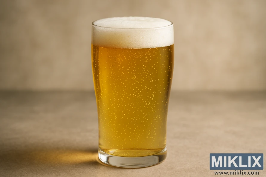 Бокал золотистого пива «Кёльш» с мелкими пузырьками, поднимающимися сквозь его прозрачное тело, увенчанный кремово-белой пеной, освещенный мягким рассеянным светом на нейтральном фоне. Бокал золотистого пива «Кёльш» с мелкими пузырьками, поднимающимися сквозь его прозрачное тело, увенчанный кремово-белой пеной, освещенный мягким рассеянным светом на нейтральном фоне.