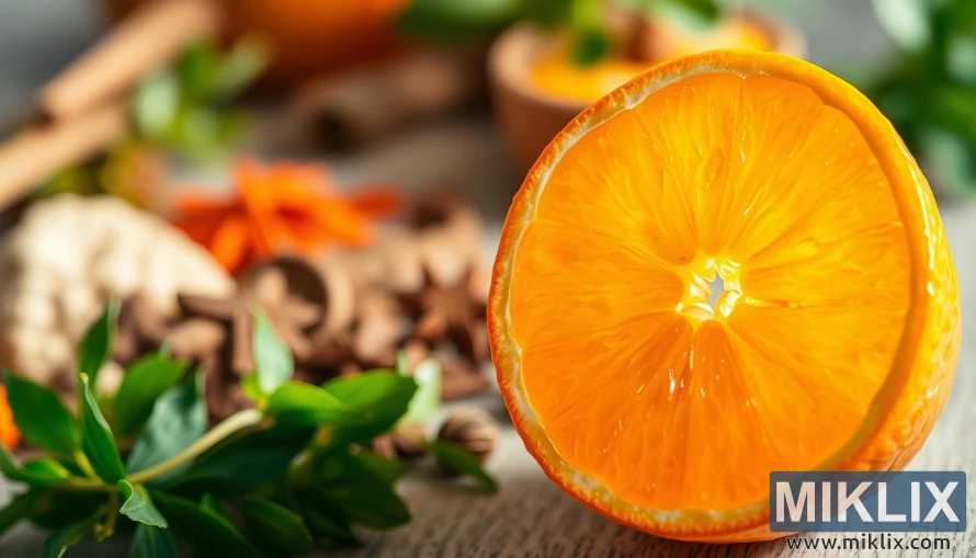 Կտրտած նարնջի խոշոր պլան՝ հյութալի կտորներով, որոնք փայլում են տաք լույսի տակ: Կտրտած նարնջի խոշոր պլան՝ հյութալի կտորներով, որոնք փայլում են տաք լույսի տակ: