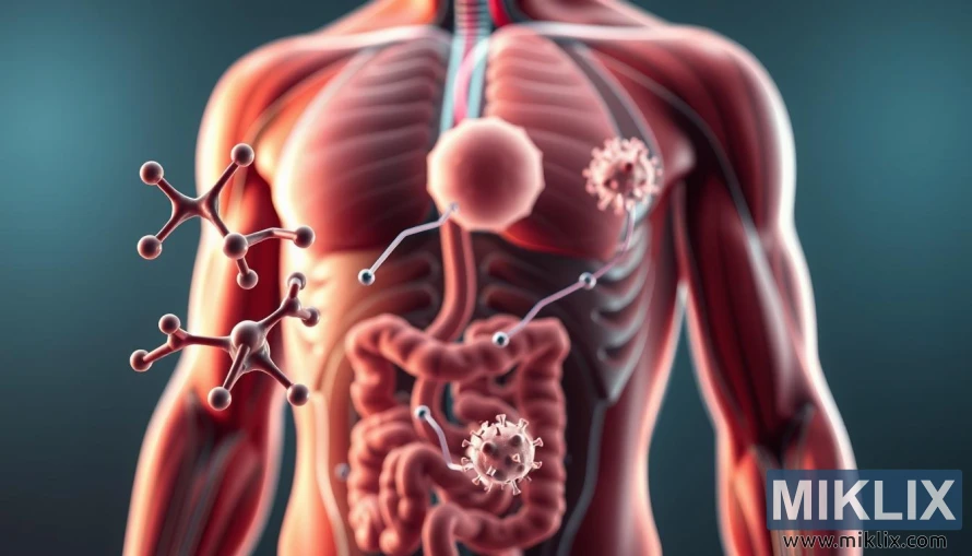 رسم ثلاثي الأبعاد لامتصاص بيتا ألانين وتكوين الكارنوزين في العضلات. رسم ثلاثي الأبعاد لامتصاص بيتا ألانين وتكوين الكارنوزين في العضلات.