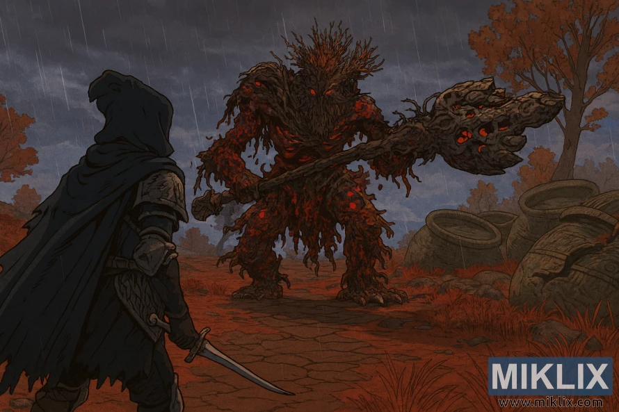 એલ્ડેન રિંગના કેલિડમાં પુટ્રિડ અવતાર બોસનો સામનો કરતી બ્લેક નાઇફ આર્મરમાં ટાર્નિશ્ડની એનાઇમ-શૈલીની ચાહક કલા. એલ્ડેન રિંગના કેલિડમાં પુટ્રિડ અવતાર બોસનો સામનો કરતી બ્લેક નાઇફ આર્મરમાં ટાર્નિશ્ડની એનાઇમ-શૈલીની ચાહક કલા.