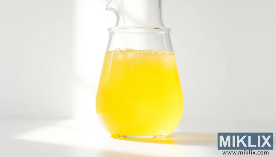 Copo de suco de limão amarelo com pequenas bolhas sobre um fundo branco limpo. Copo de suco de limão amarelo com pequenas bolhas sobre um fundo branco limpo.