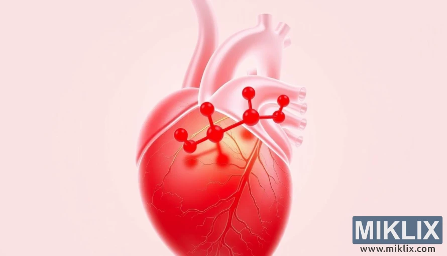 मुटुको स्वास्थ्यको प्रतीक रातो डी-राइबोज अणु भएको शारीरिक मुटु। मुटुको स्वास्थ्यको प्रतीक रातो डी-राइबोज अणु भएको शारीरिक मुटु।