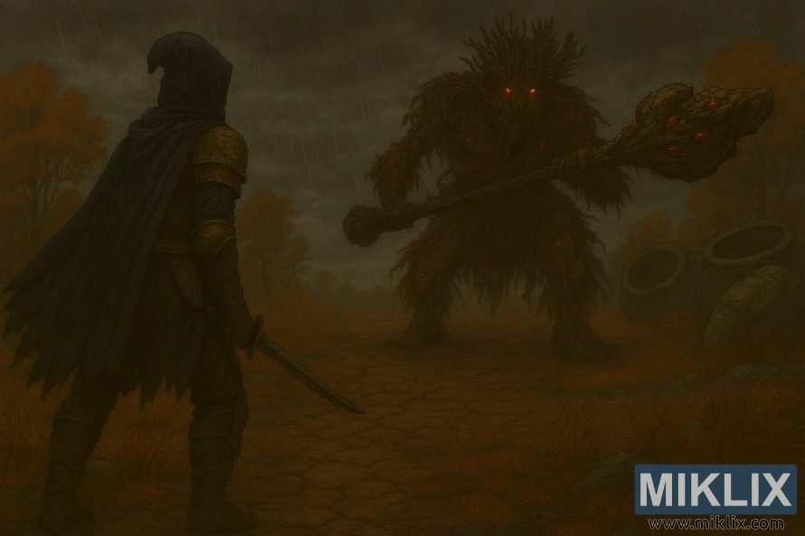 એલ્ડેન રિંગના કેલિડમાં પુટ્રિડ અવતાર બોસનો સામનો કરતી બ્લેક નાઇફ આર્મરમાં ટાર્નિશ્ડની વાસ્તવિક ચાહક કલા. એલ્ડેન રિંગના કેલિડમાં પુટ્રિડ અવતાર બોસનો સામનો કરતી બ્લેક નાઇફ આર્મરમાં ટાર્નિશ્ડની વાસ્તવિક ચાહક કલા.