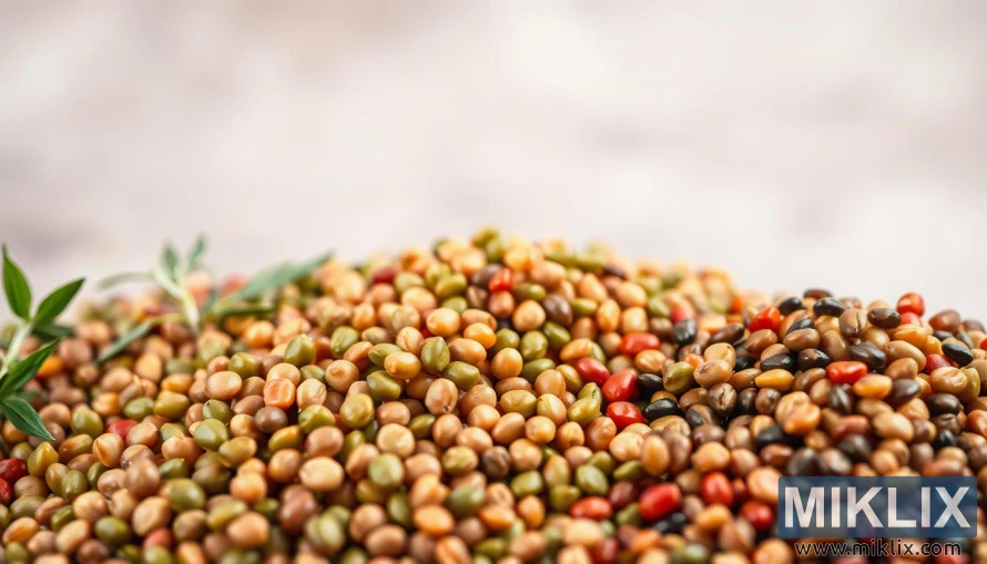 Đậu lăng đỏ, xanh lá cây và nâu được sắp xếp theo hình dạng sống động trên nền mờ mềm mại. Đậu lăng đỏ, xanh lá cây và nâu được sắp xếp theo hình dạng sống động trên nền mờ mềm mại.