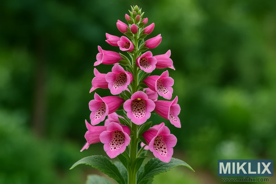 మృదువైన ఆకుపచ్చ నేపథ్యంలో మచ్చల గొంతులతో పైకి ఎదురుగా ఉన్న శక్తివంతమైన గులాబీ రంగు పువ్వులను చూపించే కాండీ మౌంటైన్ ఫాక్స్గ్లోవ్ క్లోజప్. మృదువైన ఆకుపచ్చ నేపథ్యంలో మచ్చల గొంతులతో పైకి ఎదురుగా ఉన్న శక్తివంతమైన గులాబీ రంగు పువ్వులను చూపించే కాండీ మౌంటైన్ ఫాక్స్గ్లోవ్ క్లోజప్.